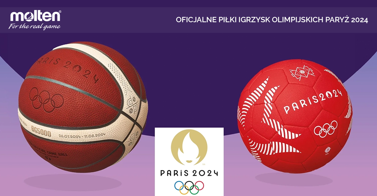 Igrzyska Olimpijskie Paryż 2024 - Oficjalne piłki Molten do koszykówki i do piłki ręcznej