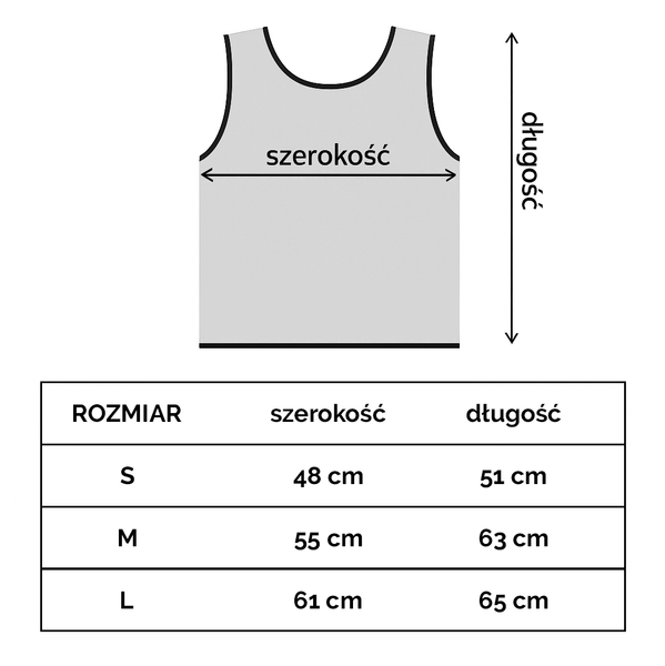Znacznik treningowy na koszulkę - neonowy zielony
