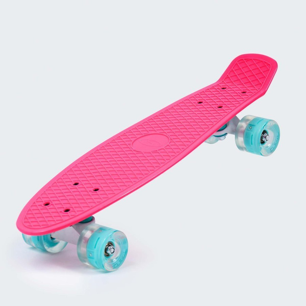 Deskorolka fiszka SMJ sport BS-2206PL Pink LED