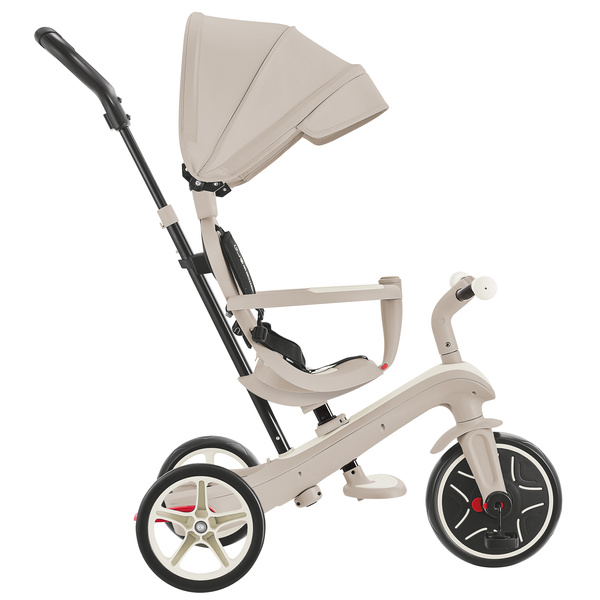 Rowerek 4w1 trójkołowy - biegowy - wózek Globber Explorer Trike 4w1 ECOLOGIC / Coconut 637-566