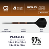 Rzutki Harrows WOLFRAM TRINITY 97% steeltip