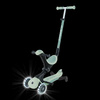 Hulajnoga trójkołowa z siedziskiem jeździk Globber GO•UP DELUXE LIGHTS ECOLOGIC 360 Pistachio (697-505)
