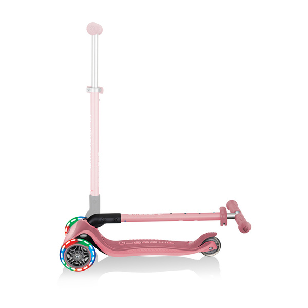 Hulajnoga 3-kołowa Globber Primo Foldable Plus Lights Pastel Pink 439-210