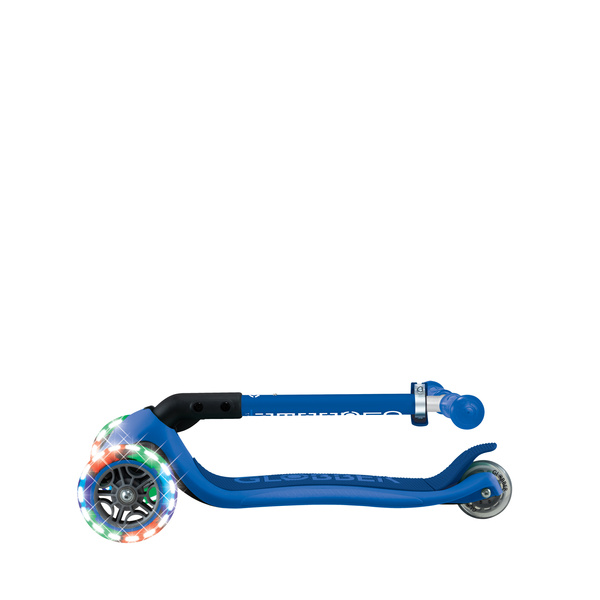 Hulajnoga trójkołowa Globber JUNIOR FOLDABLE LIGHTS Navy Blue (437-300-3)