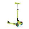 Hulajnoga 3-kołowa Globber Junior Foldable Lights / Lime Green 437-106