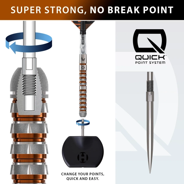 Rzutki Harrows LUKE WOODHOUSE SERIES 3 90% steeltip