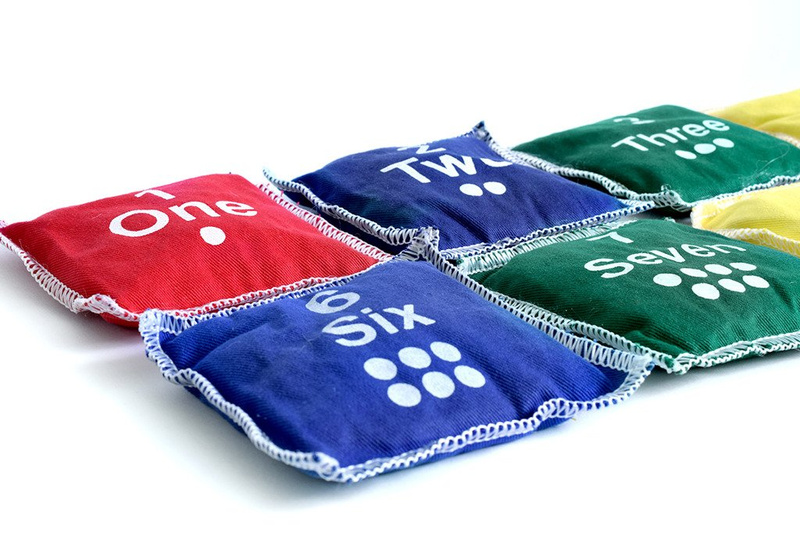 Woreczki gimnastyczne BBP-C45S10 kpl. 10 szt. Liczby