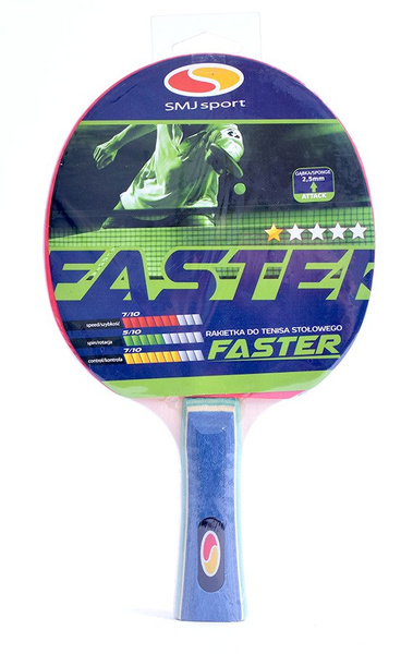 Zestaw do tenisa stołowego ping-pong 2 rakietki + 2 piłeczki SMJ FASTER SET