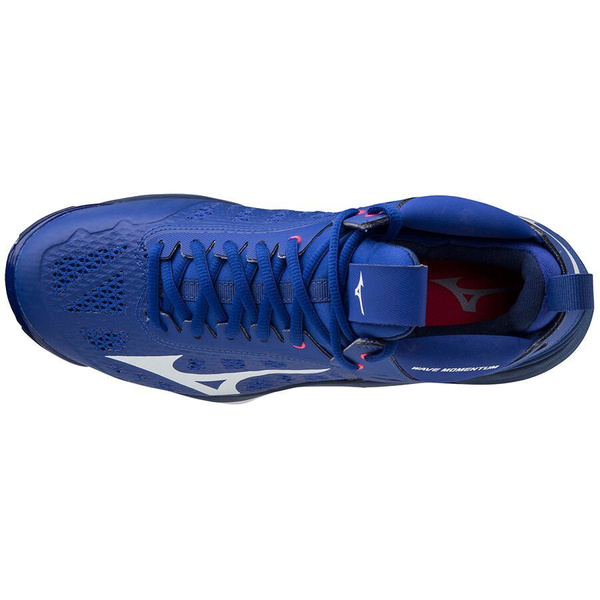 Buty do siatkówki Mizuno Wave Momentum MID - niebieskie