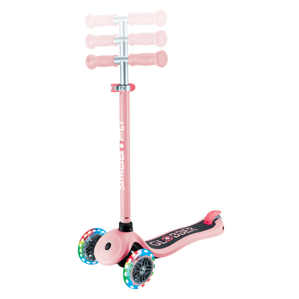 Hulajnoga 3-kołowa Globber Primo Lights / Pastel Pink 423-710-4