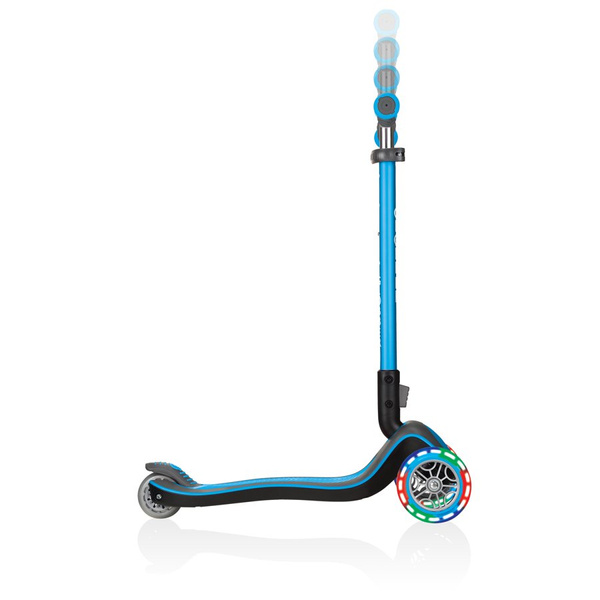 Hulajnoga 3-kołowa Globber Elite Deluxe Lights / Sky Blue 444-401