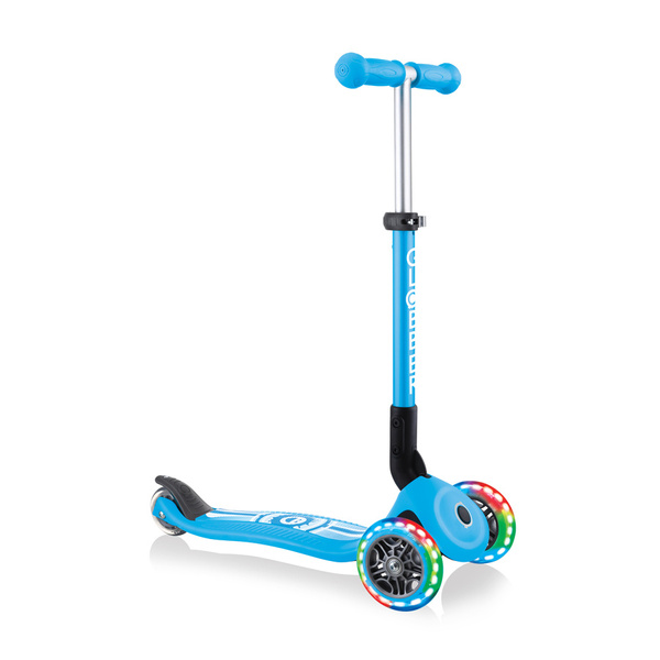 Hulajnoga 3-kołowa Globber Junior Foldable Fantasy / Sky Blue - Smiley 433-101