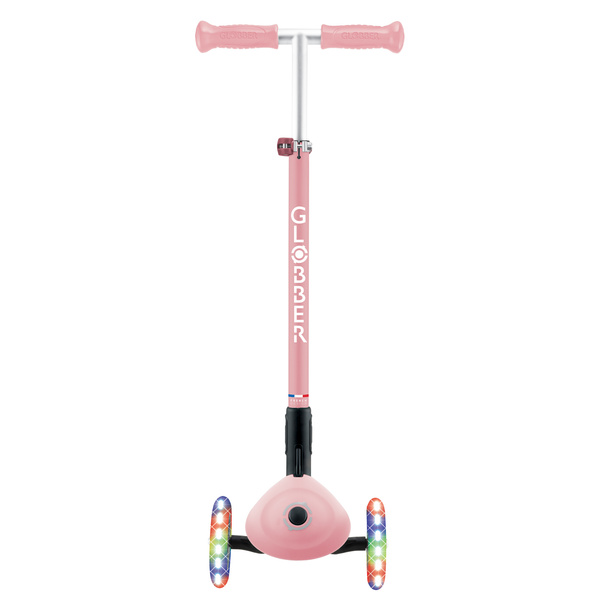 Hulajnoga trójkołowa Globber PRIMO FOLDABLE LIGHTS Pastel Pink (432-611-4)
