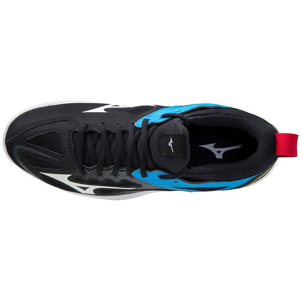 Buty halowe do piłki ręcznej Mizuno Ghost Shadow - niebiesko-czarne