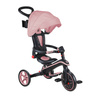 Pojazd 4w1  wózek - rowerek trójkołowy - biegowy Globber EXPLORER TRIKE FOLDABLE 4in1 732-210 Deep Pastel Pink