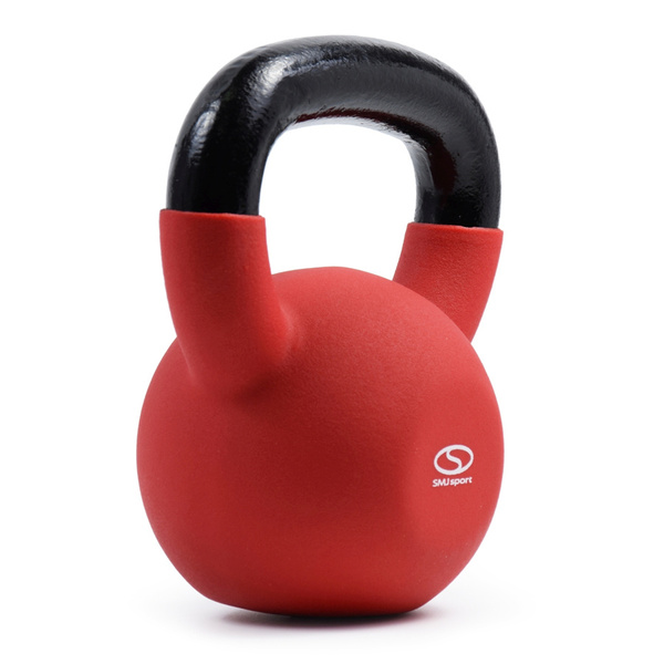 Odważnik ciężar hantel Kettlebell 10kg żeliwny z gumową powłoką