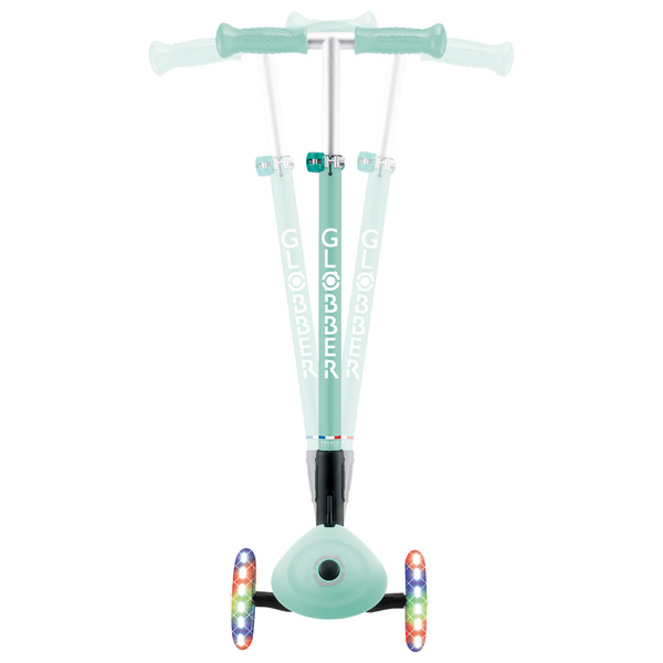 Hulajnoga trójkołowa Globber PRIMO FOLDABLE LIGHTS Mint (432-611-4)
