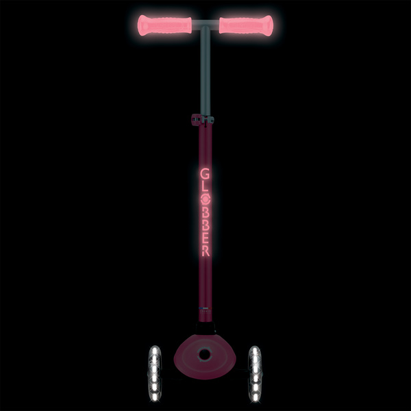 Hulajnoga trójkołowa Globber PRIMO PLUS GLOW LIGHTS - Coral Pink (443-110)