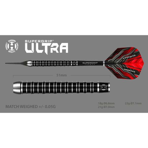 Rzutki Harrows Supergrip Ultra 90% Softip