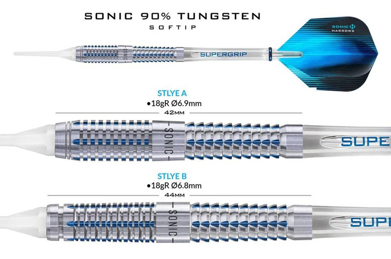 Rzutki Harrows SONIC 90% Softip