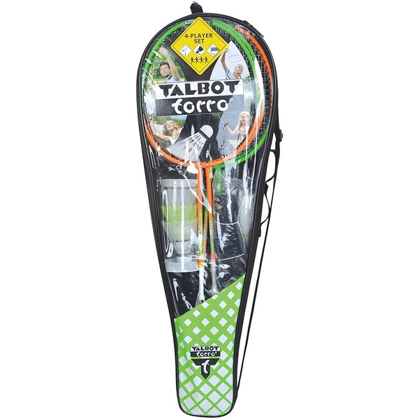 Zestaw do badmintona Talbot Torro 4-ATTACKER PLUS z siatką