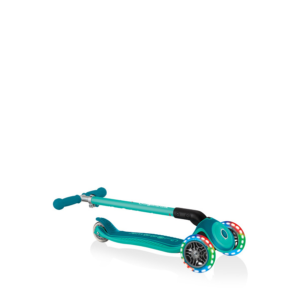 Hulajnoga 3-kołowa Globber Primo Foldable Plus Lights Emerald Green 439-107