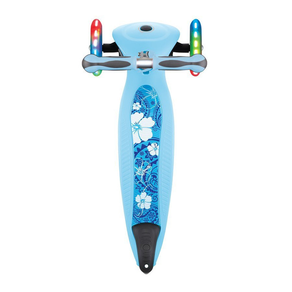 Hulajnoga jeździk rowerek Globber GO-UP Deluxe Fantasy Lights / Pastel Blue - Flowers 647-201