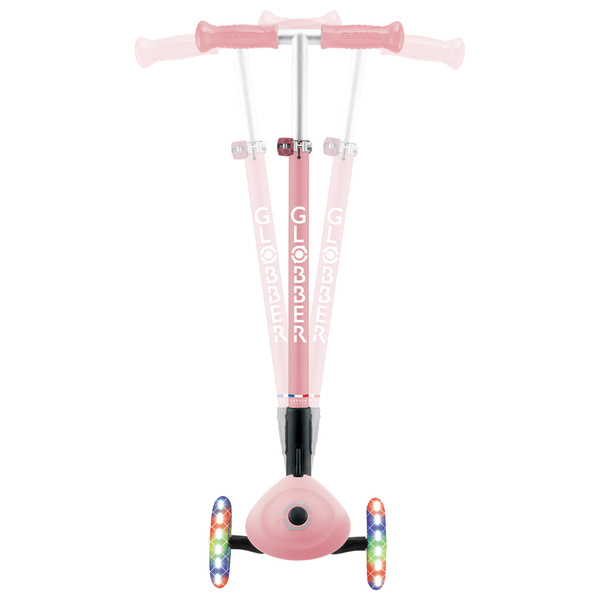 Hulajnoga trójkołowa Globber PRIMO FOLDABLE LIGHTS Pastel Pink (432-611-4)