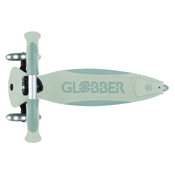 Hulajnoga trójkołowa z siedziskiem jeździk Globber GO•UP DELUXE LIGHTS ECOLOGIC 360 Pistachio (697-505)