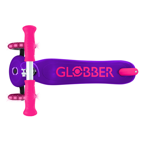 Hulajnoga trójkołowa Globber PRIMO PLUS LIGHTS Neon Pink (442-810-4)
