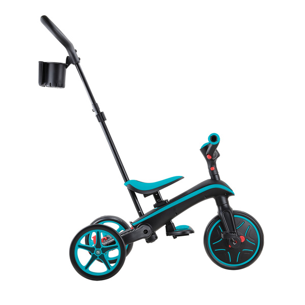 Pojazd 4w1 wózek - rowerek trójkołowy - biegowy Globber EXPLORER TRIKE FOLDABLE 4in1 732-105 Teal