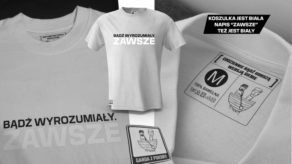 TETRYCY biały t-shirt 'BĄDŹ WYROZUMIAŁY.ZAWSZE' pol_pl_TETRYCY-bialy-t-shirt-BADZ-WYROZUMIALY-ZAWSZE-17852_1