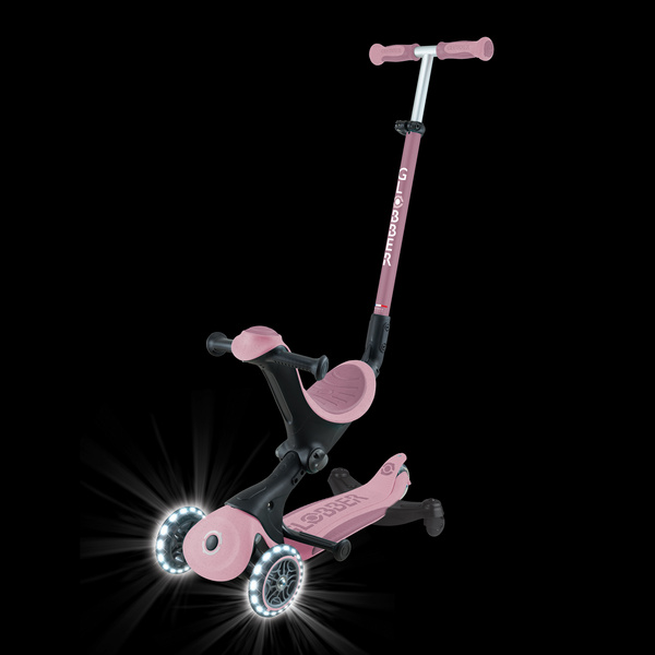 Hulajnoga trójkołowa z siedziskiem jeździk Globber GO•UP DELUXE LIGHTS ECOLOGIC 360 (697-510)