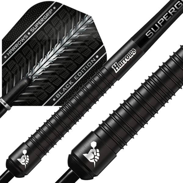 Rzutki Harrows Supergrip Black 90% steeltip