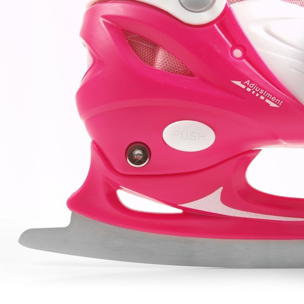 Łyżwy figurowe regulowane CRK41 gwiazdki pink