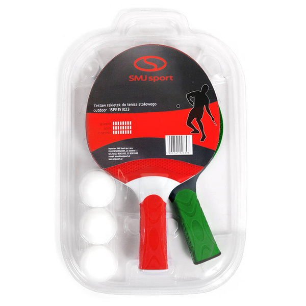 Zestaw 2 rakietki + 3 piłeczki SMJ sport OUTDOOR SET 15PR151023