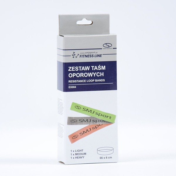 Zestaw taśm oporowych, materiałowych SMJ sport EX004 3szt.