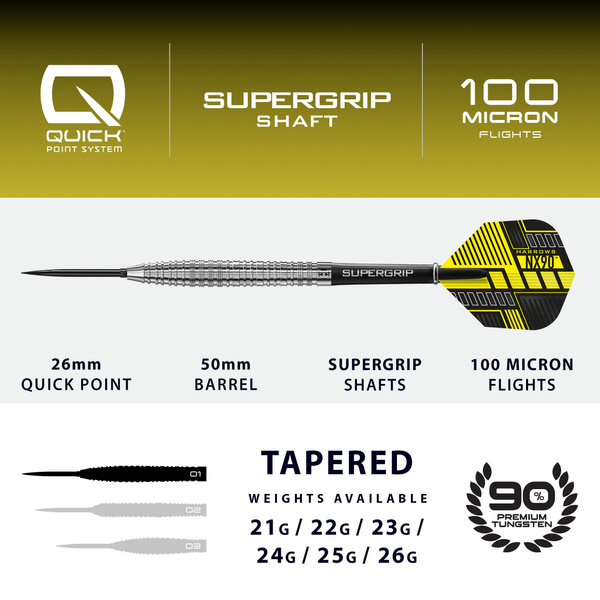 Rzutki Harrows NX-90 Tapered QP 90% steeltip