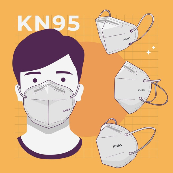 Maseczka maska ochronna KN95 CE FFP2 SN02510 (10szt.)