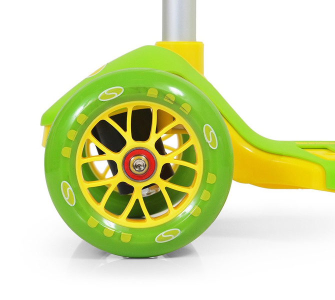 Hulajnoga trójkołowa SMJ Sport AF-WG04 zielono-żółta
