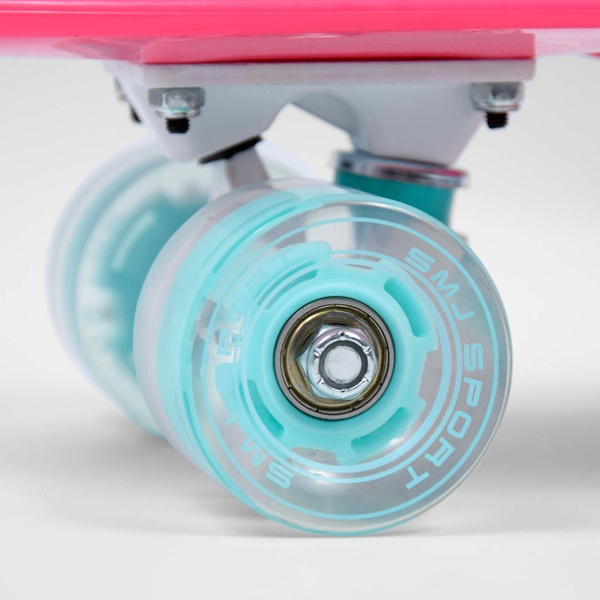 Deskorolka fiszka SMJ sport BS-2206PL Pink LED