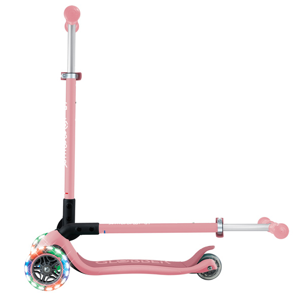 Hulajnoga trójkołowa Globber PRIMO FOLDABLE LIGHTS Pastel Pink (432-611-4)