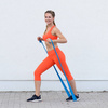 Taśma guma oporowa fitness MEDIUM niebieska 0.4 mm / SMJ sport EX040