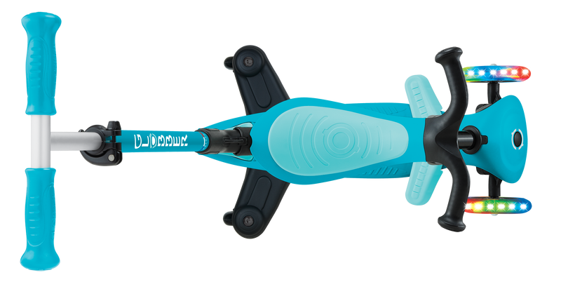 3w1 hulajnoga z siedziskiem jeździk Globber GO-UP Active Lights 360 / Aqua 749-300