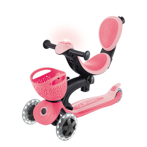 Hulajnoga jeździk 3w1 Globber GO-UP Baby 360 Lights / 844-210 Pink