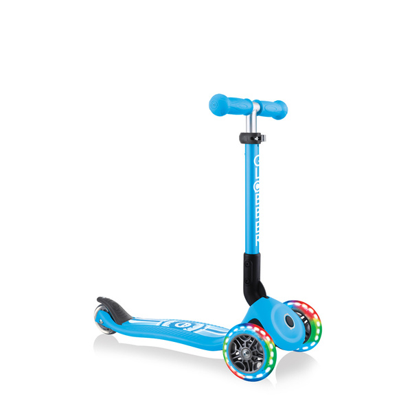 Hulajnoga 3-kołowa Globber Junior Foldable Fantasy / Sky Blue - Smiley 433-101