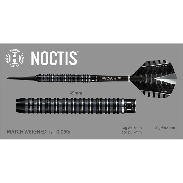Rzutki Harrows Noctis 90% Softip