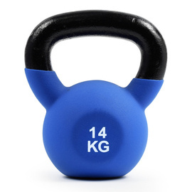 Odważnik ciężar hantel Kettlebell 14kg żeliwny z gumową powłoką