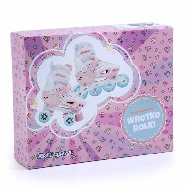 Wrotko-rolki 2w1 SMJ sport ROL2001-1 regulowane ABEC-5 PU