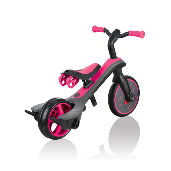 Rowerek 4w1 trójkołowy - biegowy - wózek Globber Explorer Trike / Fuchsia 632-110-3